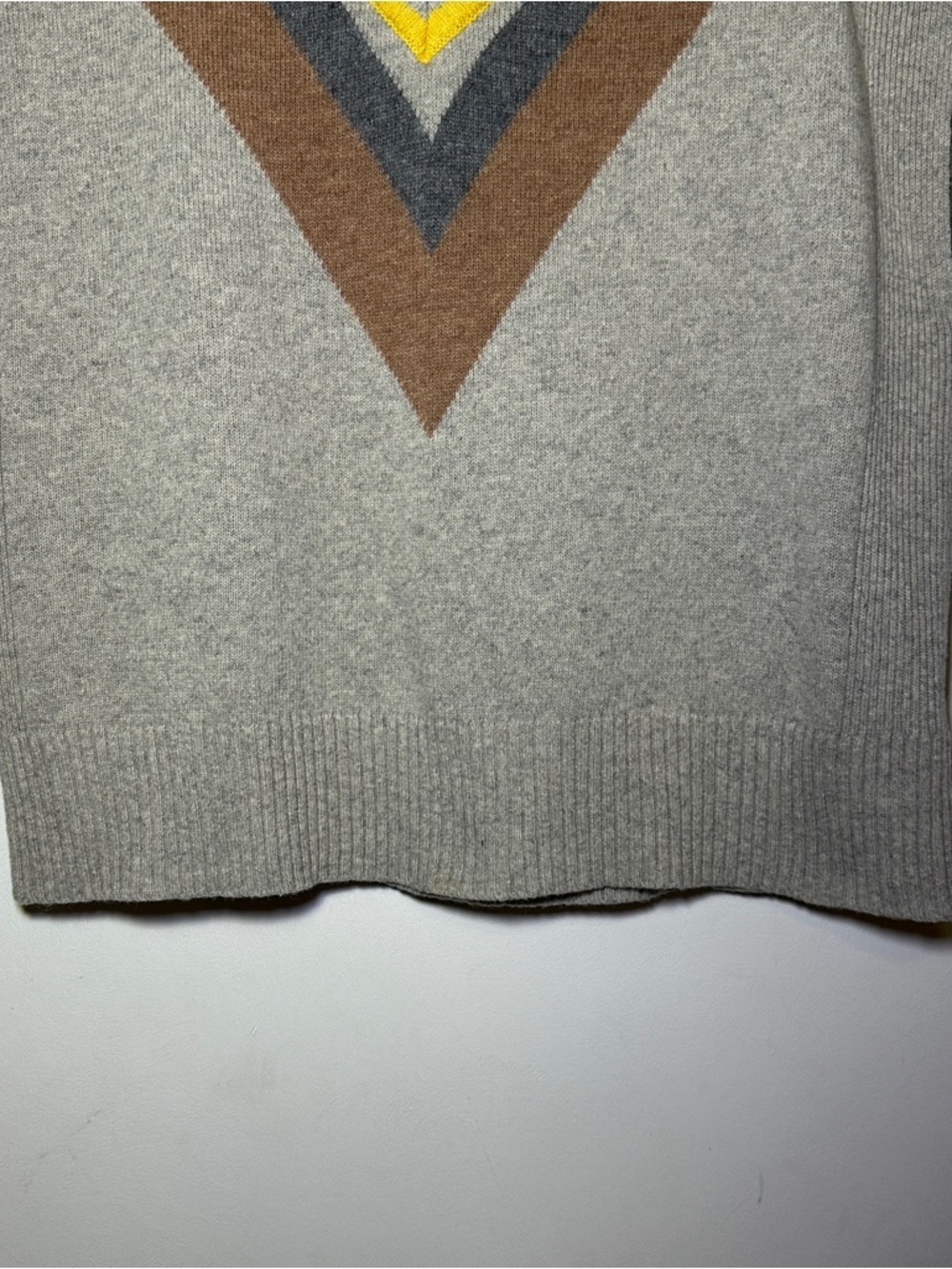 Fate MidiUmi Cricket V-Neck Knit Wool Blend Oversized Vest - Picture 4 of 6